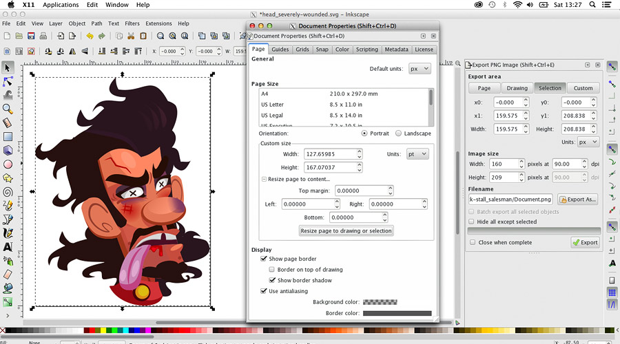 Inkscape, in all its free glory